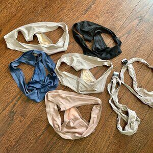 5 Pairs Chantalle OS One Size Thongs + 2 Pairs Felina Small Thongs